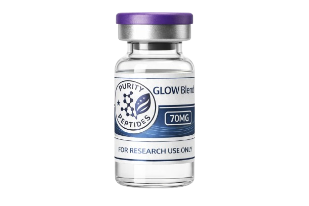 GLOW Blend research peptide vial