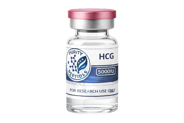 HCG research peptide vial