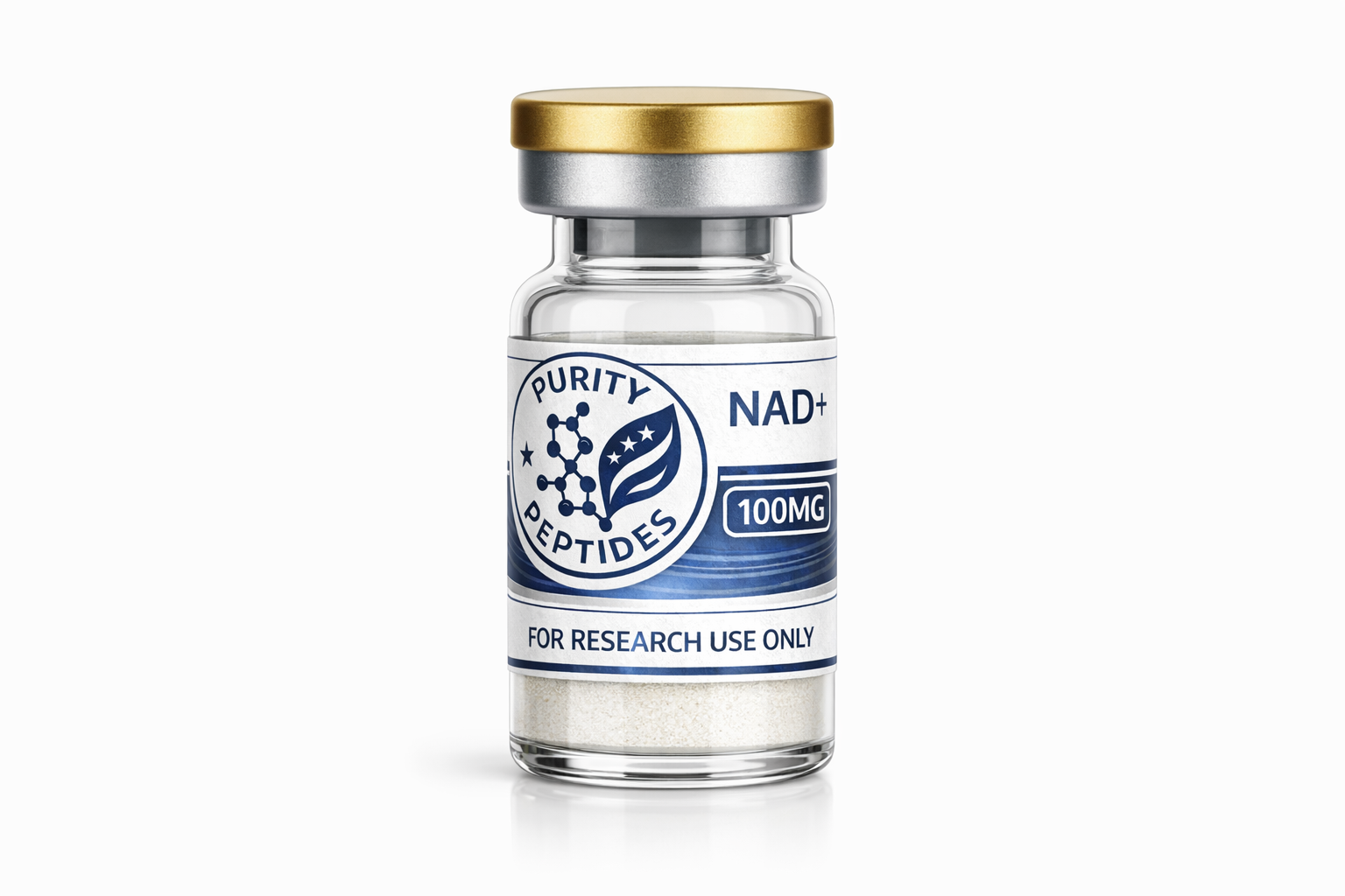 NAD+ research peptide vial
